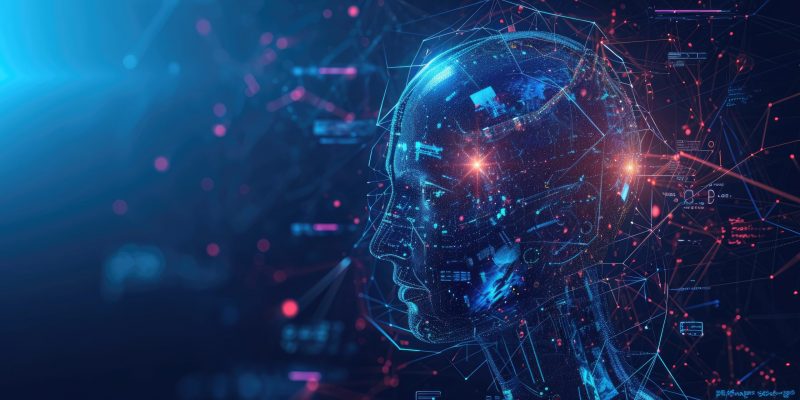 Artificial intelligence technology background