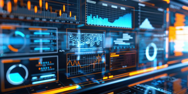 Analyzing sales data and customer network connection on a virtual screen., photo realistic, 32k, High Quality --ar 16:9 Job ID: 6d0c0f4b-3877-400d-8663-3416dc21aa39